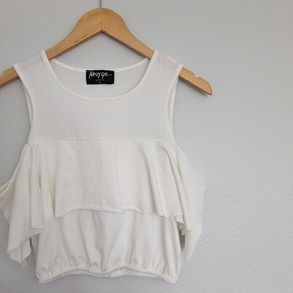 NEW nasty gal white off the shoulder top - Picture 9 of 9